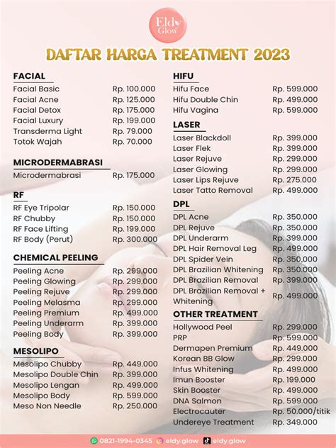 7 Treatment Larissa dengan Harga Mulai Rp 500 Ribu, Cek Daftar Harganya! 7 Treatment Larissa dengan Harga Mulai Rp 500 Ribu, Cek Daftar Harganya!